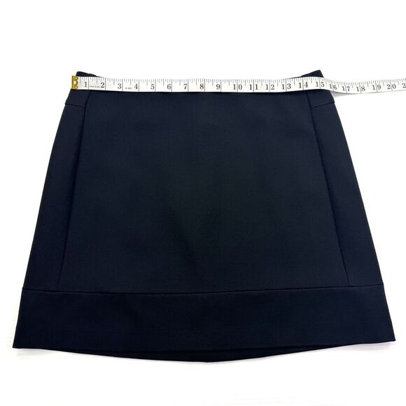Willi Smith Black Mini Skirt A-line Modern Minimal Office Boss Lady Size 4 - Picture 5 of 6